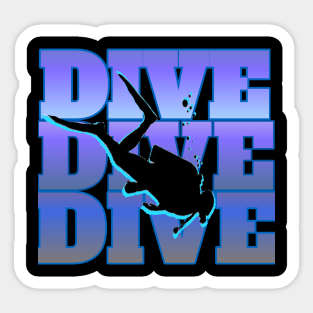 Scuba diving t-shirt designs Sticker